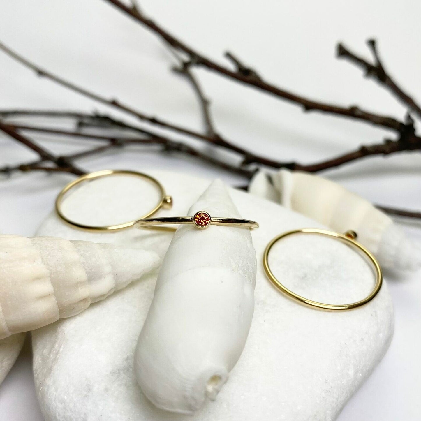 14kt Gold Filled July Stacking Ring