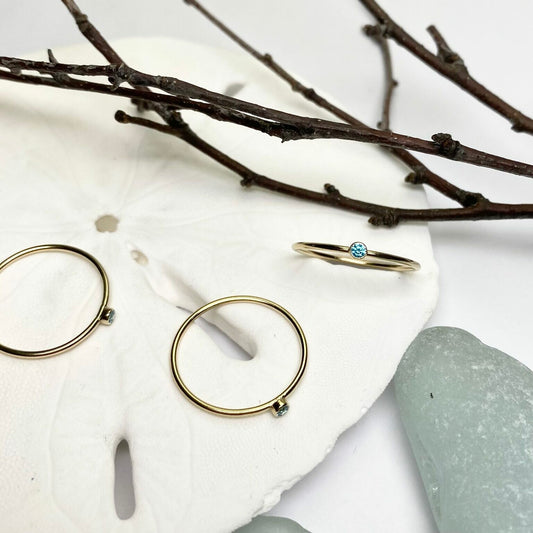 14kt Gold Filled December Stacking Ring