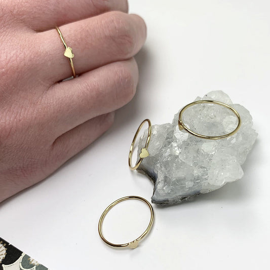 14kt Gold Filled Mini Heart Ring