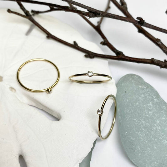 14kt Gold Filled April Stacking Ring