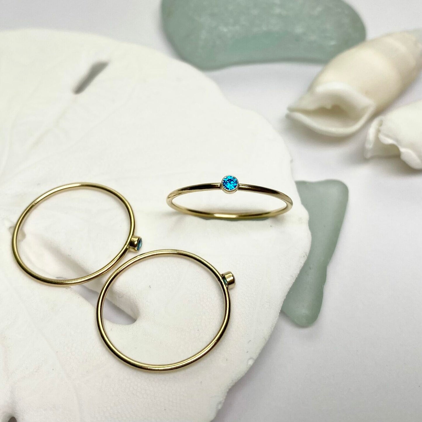 14kt Gold Filled September Stacking Ring