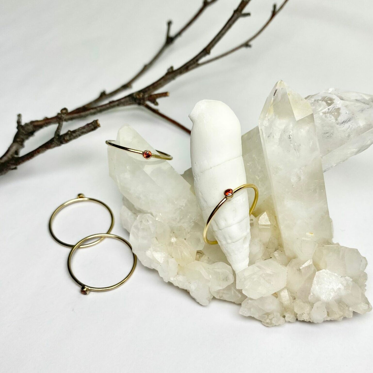 14kt Gold Filled January Stacking Ring