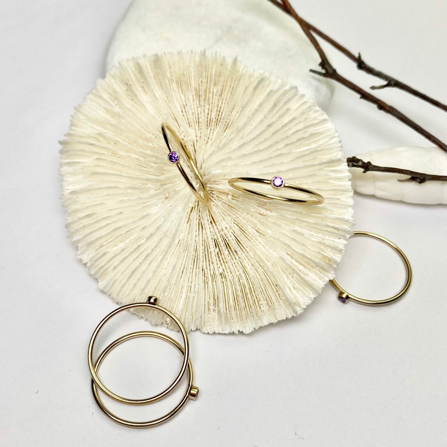 14kt Gold Filled February Stacking Ring