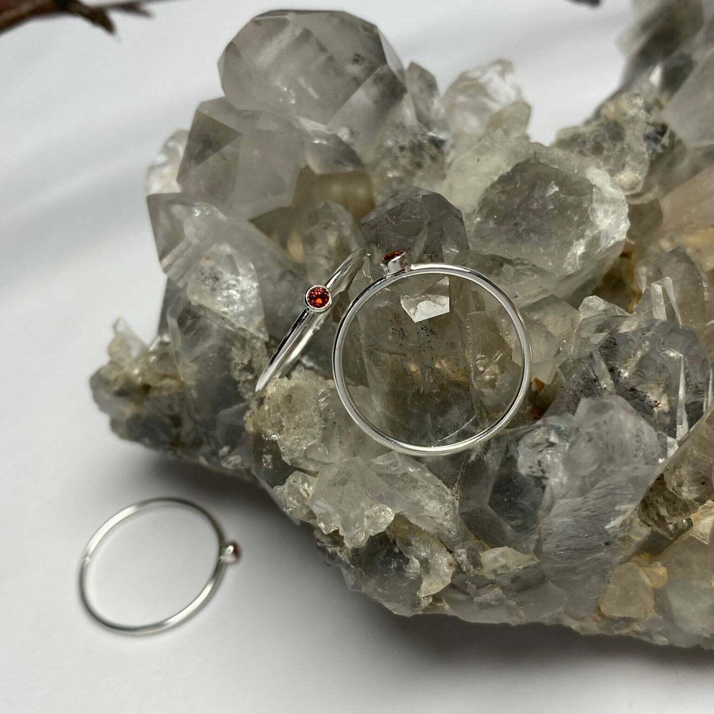 Sterling Silver January Stacking Ring