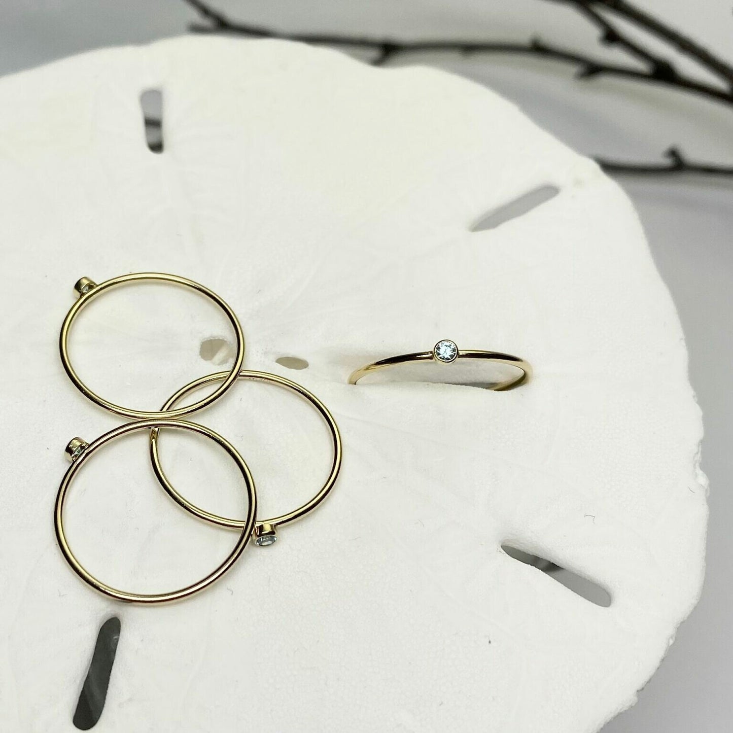 14kt Gold Filled March Stacking Ring