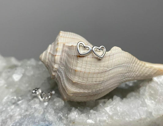 Sterling Silver Heart Stud- Child